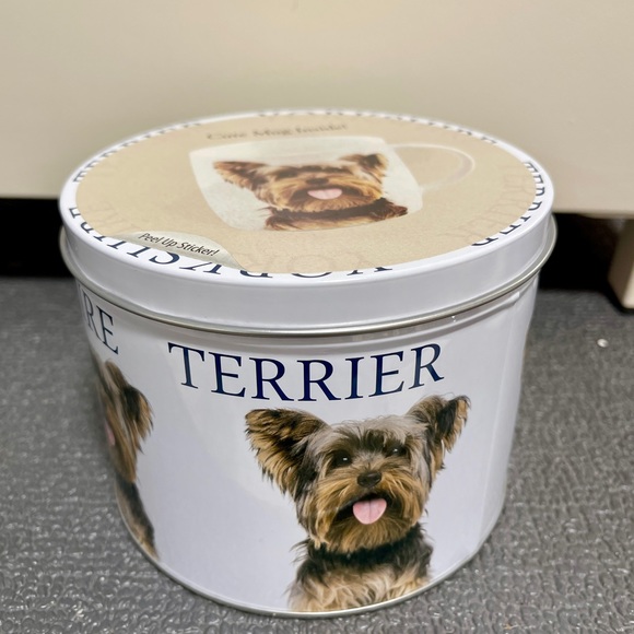 Yorkshire Terrier Yorkie Dog Metal Tin and Ceramic Coffee & Tea Mug Gift Set - Picture 5 of 7